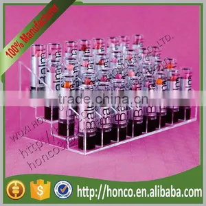 4 Tiers 32 Bins Acrylic Display Rack for Lipstick Cosmetics,Clear Colour thumbnail-1