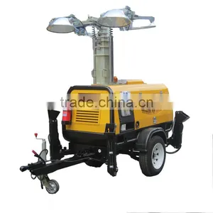 7KVA Water Cooled Diesel Trailer Tower Light Generator 4HVP4000 thumbnail-1