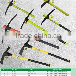90cm Double Face Antislip Tube Carbon Steel Pick Mattock Farm Hand Tools With Fiberglass Handle thumbnail-1