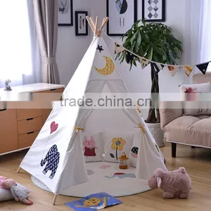 Wholesale Cotton Canvas Kids Children Indoor Play for Peugeot Partner Tepee Tent thumbnail-3