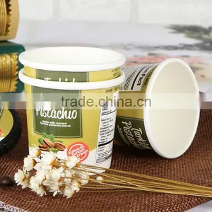 4 oz Foof Grade Ivory Board Yogurt/insaant Noodles Paper Bowl With Lid thumbnail-3