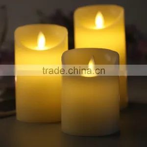 Led Moving Wick Wax Candles Led Wax Candle With Dancing Wick Flameless Flicking Moving Wick Candle Battery Operated Led Candles thumbnail-4
