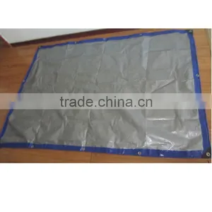 50-350gsm Custom Size Blue and Silver Cheap Price pe Coated Tarpaulin thumbnail-5