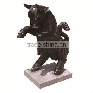 Outdoor Garden Stone Bull Statue thumbnail-1