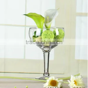 Cheap Home Indoor Decoration Wine Glass Vases for Flower Arrangements thumbnail-1