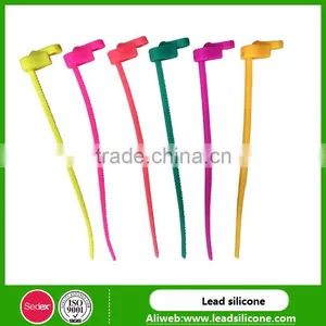 Colorful Daily Use Reusable Silicone Tie Wraps,silicone Food Loops thumbnail-1