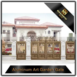 Modern Decorative Cast Aluminum Villa Outdoor Gate Design thumbnail-2