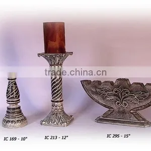 Wooden Pillar Candle Holder, Hand Carved Wooden Candle Holder, Tall Wooden Candle Holder, Wedding Decoratiion Candle Holder thumbnail-1