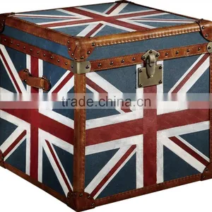 T807#High Quality Best Selling Productions Europe Style Handmade Rtro Vintage Trunk Furniture thumbnail-1