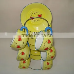 Tableware Coffee Set With Iron Rack thumbnail-1