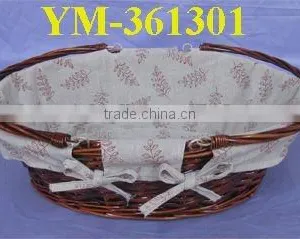 New Design Large Half Inexpensive Wicker Shopping Basket thumbnail-1