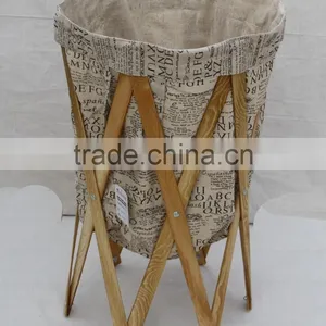 Canvas Bags Folding Laundry Basket/Hamper thumbnail-1