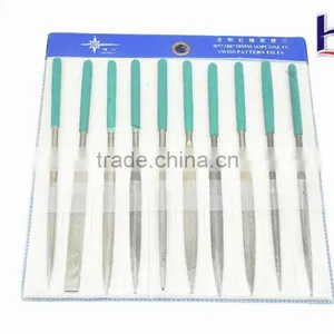 10pcs 3x140mm Diamond Files Set (Ti/Ni Coated) thumbnail-1