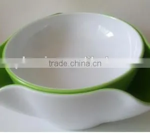 Innovative Bowl-in-dish Plastic Snack Bowl Set With Divider thumbnail-2