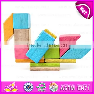 New Arrival 18PCS DIY Wooden Puzzle 4D Toy,Colorful and Non-toxic Wooden Diy Block Toy Wholesale W03B047 thumbnail-1