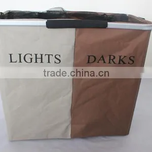 Home and Hotel Usage Double Laundry Sorter /2 Fashionable Light and Dark Basket for Laundry thumbnail-1