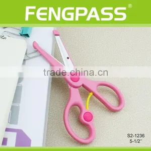 S2-1236 5-1/2" 2CR13 Stainless Steel PP Plastic Handle Paper Cutting Stationery Scissors / Kid Scissors thumbnail-2