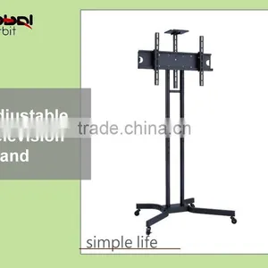 Mobile TV Screen Display Stand, TV Shelf Trolley With 4 Wheels thumbnail-1