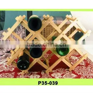 Wooden Wine Shelf thumbnail-1