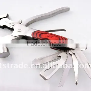 2014 New Product:11 Multi Tool Stainless Steel Hammer Promotion Gift Hammer Multi Hammer Tools With Flashlight thumbnail-1