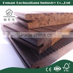Charcoal Moisture Proof Outdoor Strand Woven Bamboo Decking Decking Boards thumbnail-1