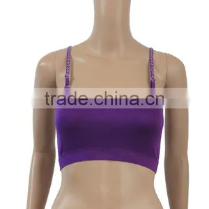 Wholesale Hot Drilling Shoulder Strap Sports Bra/ladies Stylish Sports Bra thumbnail-1