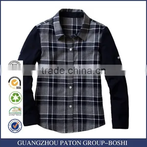 Bospoke Autumn Middle School Uniform Plaid Flannel Shirt thumbnail-1