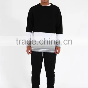 Men Cheap Pullover Three Color Fleece Mens Turtleneck Sweatshirts thumbnail-2