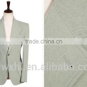 Made to Measure One Button Light Green Blazers Business Man Suit thumbnail-4