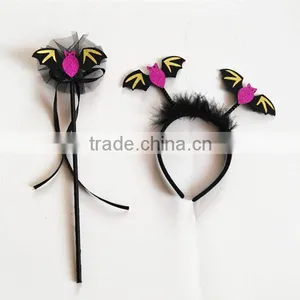 Halloween Party Pumpkin Butterfly Wings Child Fancy Dress Pumpkin Costume Set thumbnail-5
