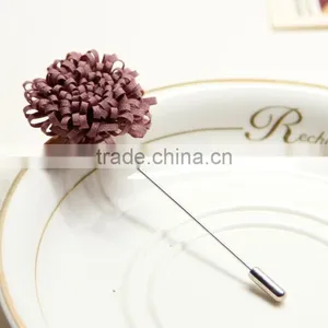 Zm53219a Fashion Fabric Flower Brooches for Man thumbnail-2