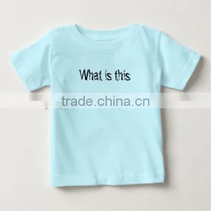 2016 Wholesale Infant Baby Children Customized Printed Cotton T-shirt thumbnail-1