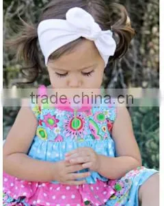 Cute Baby Girls Kids Lotus Headband Baby Fashion Girl Rabbit Bunny Ear Stripe Headband Photo Hair Cute Head Bow Gift thumbnail-3