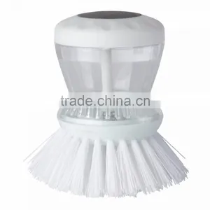 Kitchen Scrub Brush - Fill Soap Reservoir and Push Top Button to Release Soap Onto Brush thumbnail-3