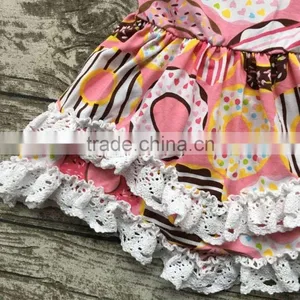 Summer Baby Girls Outfits Children Doughnut Cotton Dress Girls Lace Ruffle Boutique Dress Cute Dress Matching Accessories thumbnail-5