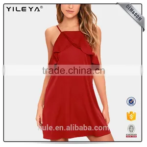New Design Summer Ladies Women's Sexy Slit Irregular Party Maxi Dress thumbnail-3