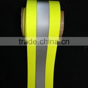 Silver Yellow High Visible Reflective Tape for Firefighter thumbnail-2