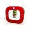 Square Shaped and Acrylic Turning Floating Bottle Display, Magnetic Red Led Light Beer Bottle Rotati thumbnail-1
