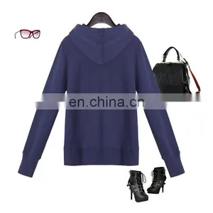 Cheap Women's Fleece Hoodie Kangaroo Pocket Long Sleeves Fleece Jacket Sweatershirt Terry Hoodie With Rubber Print thumbnail-3