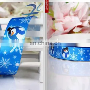 Hot Sell Stock Printed Christmas Ribbon thumbnail-1