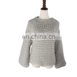 Wool Handmade Sweater Design for Women, Latest Sweater Designs for Women, Warm Winter Sweater thumbnail-1