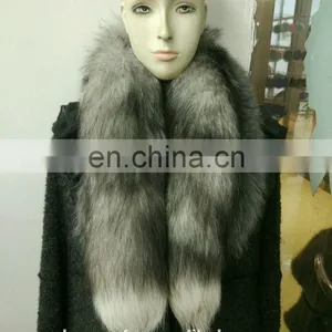 Hot Sale Fox Tail Scarf Winter Fashion Real Fox Fur Boa thumbnail-2