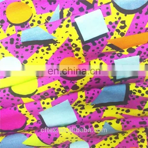 Customer Printed Natural 95 Bamboo 5 Spandex Fabric for Head Scarf thumbnail-1