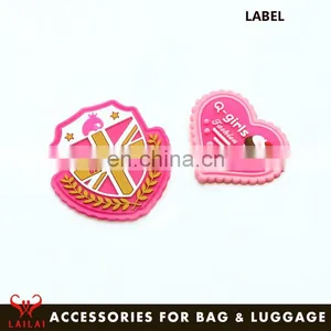Bag Parts Custom Silicone Patch Logo Rubber Label for Handbag thumbnail-3