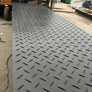 UPE Anti-slip Heavy Equipment Mud Mats / Ground Protection Mat / Temporary Road Mat thumbnail-1