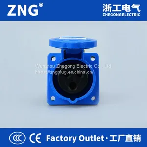 Industrial Socket Flush Mount 16A3P, AC220V Industrial Socket Hidden 16A 2P+PE thumbnail-1