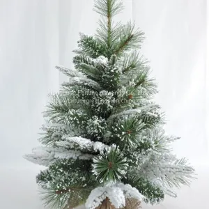 Artificial Christmas Burlap Tree thumbnail-1