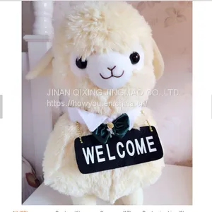 2019 Trend Plush Sheep Business Card Open Welcome Signs Door Decor Toy thumbnail-3