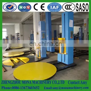Airport Luggage Wrapping Machine/ Stretch Film Pallet Wrapper Machine/ Pallet Stretch Wrapping Machine With Pressure Plate thumbnail-6