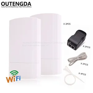 5GHz Outdoor CPE Elevator Wireless Bridge 1-2KM Range 450Mbps AP Router Access Point WIFI Repeater Extender Support WDS PoE thumbnail-4